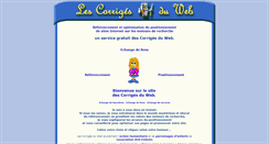 Desktop Screenshot of corrigesduweb.com